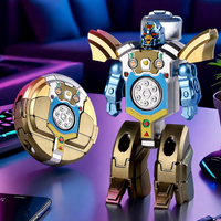 2-in-1 Transformer Robot Spinner Toy | Spinning Ball to Robot Transforming Action Figure for Kids