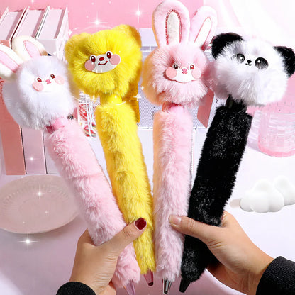Panda Kawaii Gift Hamper – 2 Lamps, Cute Backpack, Giant Fluffy Pen, Toothbrush, Keychain & Wrist Band