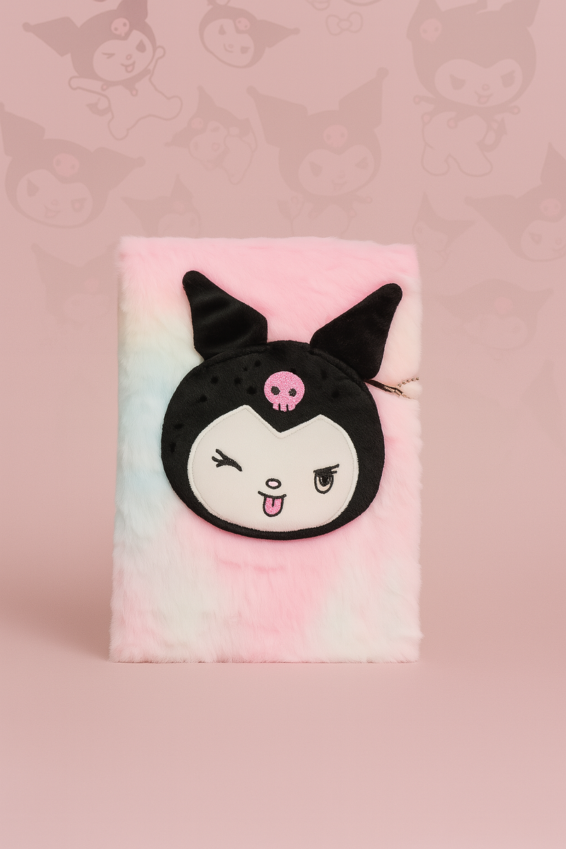🦄 Kawaii Plush Character Notebook – Kuromi / Hello Kitty / Unicorn