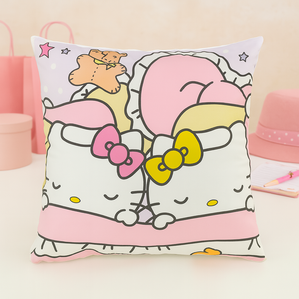 Cute Hello Kitty Pillow – Soft Decorative Cushion