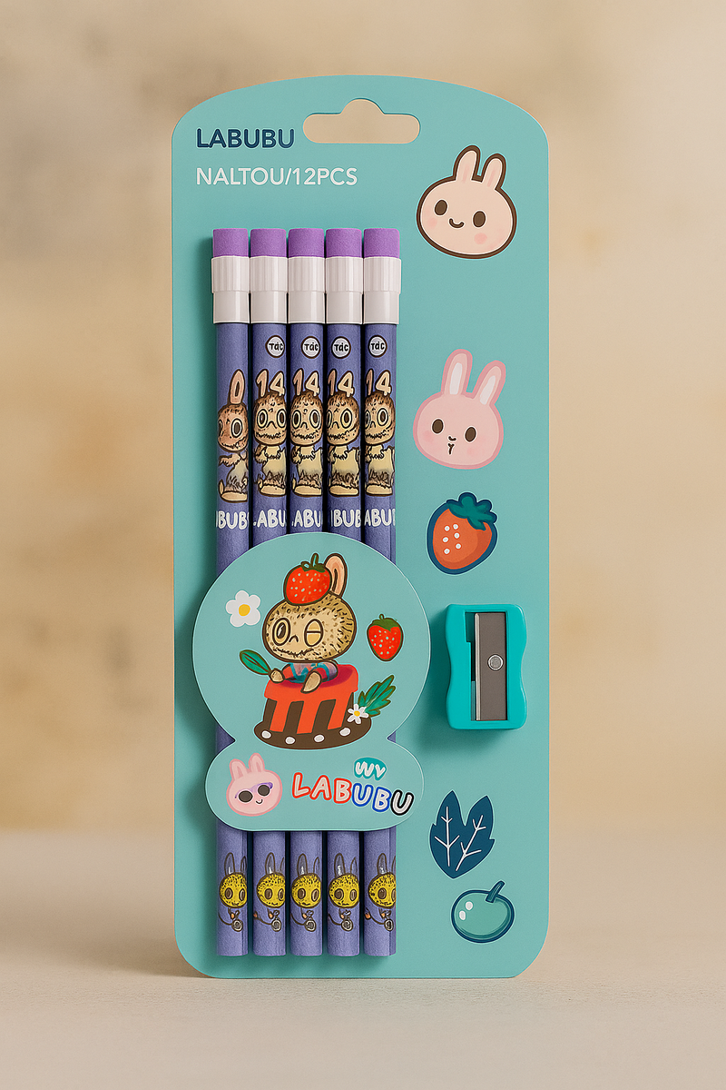 LABUBU Energy Burst Pencil Set – Limited Edition