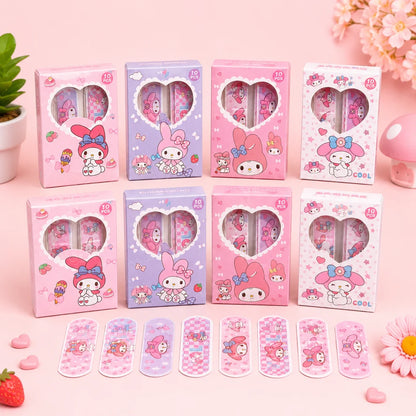 My Melody Premium Kawaii Gift Hamper | Sanrio Gift Set with Tumbler,bandage box , Cosmetic Pouch, Umbrella, Toothbrush, Blind Box Erasers & Nail Art | Cute Birthday Gift for Girls & Women