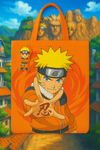 Naruto Uzumaki Orange Tote Bag – Anime Canvas Bag for Fans | Ninja Themed Handbag | Konoha Inspired Gift
