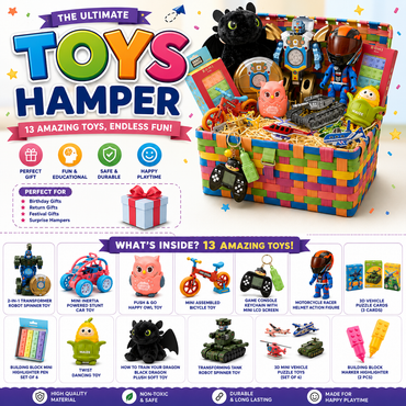 Ultimate Kids Toys Hamper | 13-Piece Toy Gift Set for Boys & Girls