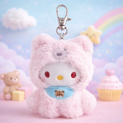 Ultimate Hello Kitty Kawaii Premium Gift Hamper Set – Cute Plush Backpack, Neck Pillow, Keychain, Bracelet, Stationery & Cozy Essentials Box