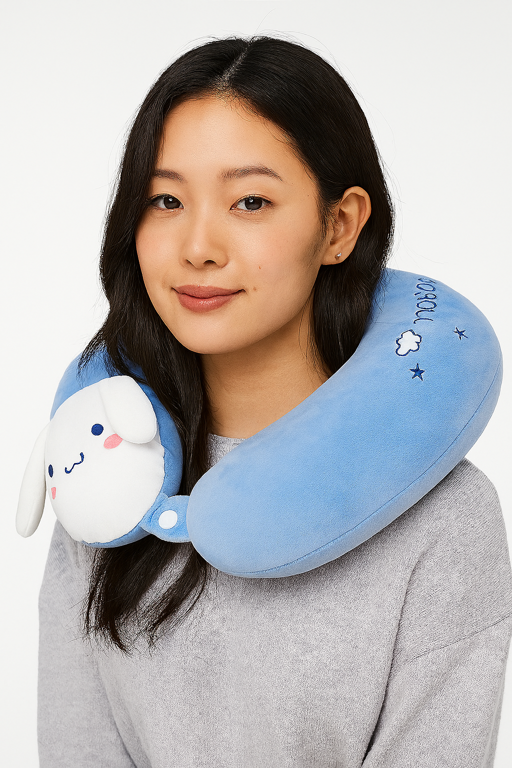 Kawaii Character Plush Neck Pillow – Cinnamoroll, Hello Kitty, My Melody & StellaLou