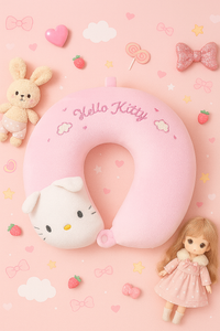 Kawaii Character Plush Neck Pillow – Cinnamoroll, Hello Kitty, My Melody & StellaLou