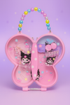 Kuromi Butterfly design box Hair Accessories set