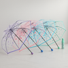 New Flower Print Transparent Umbrella