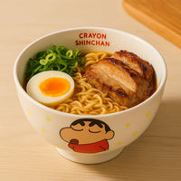 Crayon Shinchan Ceramic Bowl (1 Piece) – Cute Cartoon Anime Soup, Rice, Snack & Noodle Bowls | Premium Kawaii Dinnerware for Kids & Adults