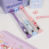 Sanrio Character Toothbrush Set – Kuromi, Cinnamoroll, My Melody & Hello Kitty Travel Toothbrush with Case
