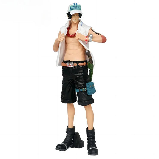 One Piece Portgas D. Ace Marine Cap PVC Action Figure – 26cm Anime Collectible Statue | Fire Fist Ace Figure | One Piece Anime Model | Manga Display Toy for Fans & Collectors