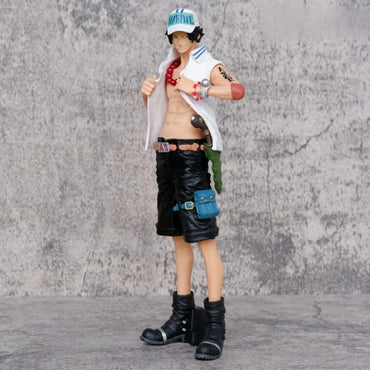 One Piece Portgas D. Ace Marine Cap PVC Action Figure – 26cm Anime Collectible Statue | Fire Fist Ace Figure | One Piece Anime Model | Manga Display Toy for Fans & Collectors