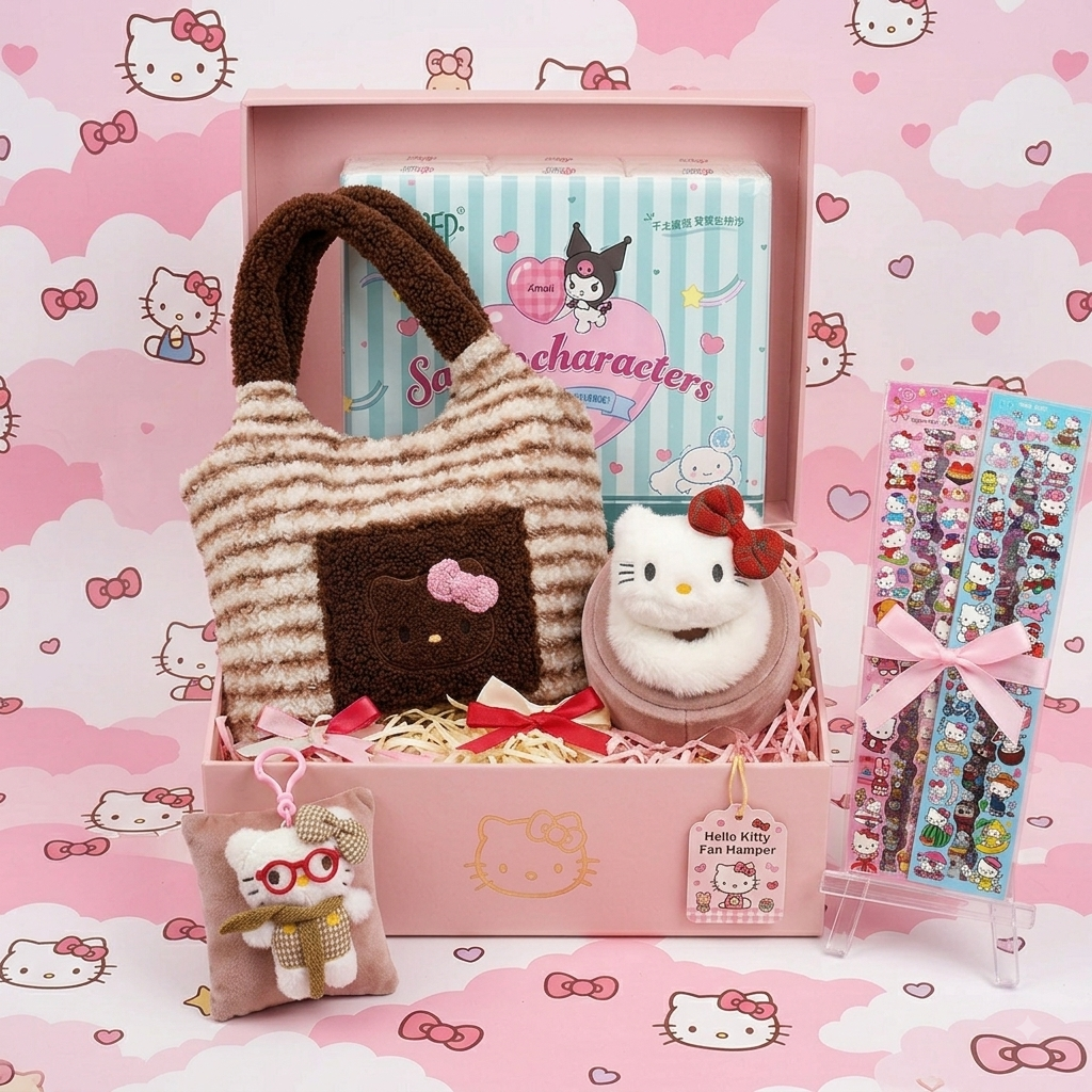 Hello Kitty Kawaii Gift Hamper – Cute Sanrio Gift Set for Girls & Kids