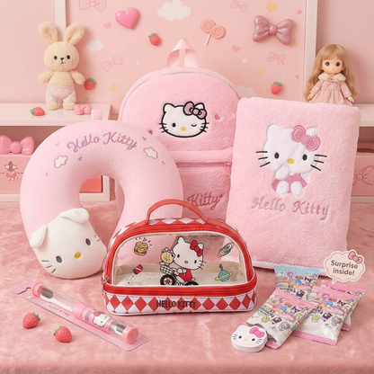 Hello Kitty Kawaii Gift Hamper – 6-Piece Gift Set | Pink Cute Gift Hamper for Girls