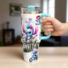 Disney Stitch Stanley Tumbler 40oz – Cute Stainless Steel Insulated Travel Mug with Handle & Straw