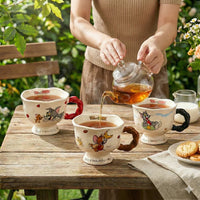 Tom & Jerry Ceramic Coffee Mug Set – Cute Cartoon Kawaii Vintage Style Cups (Tom & Jerry Official Design)