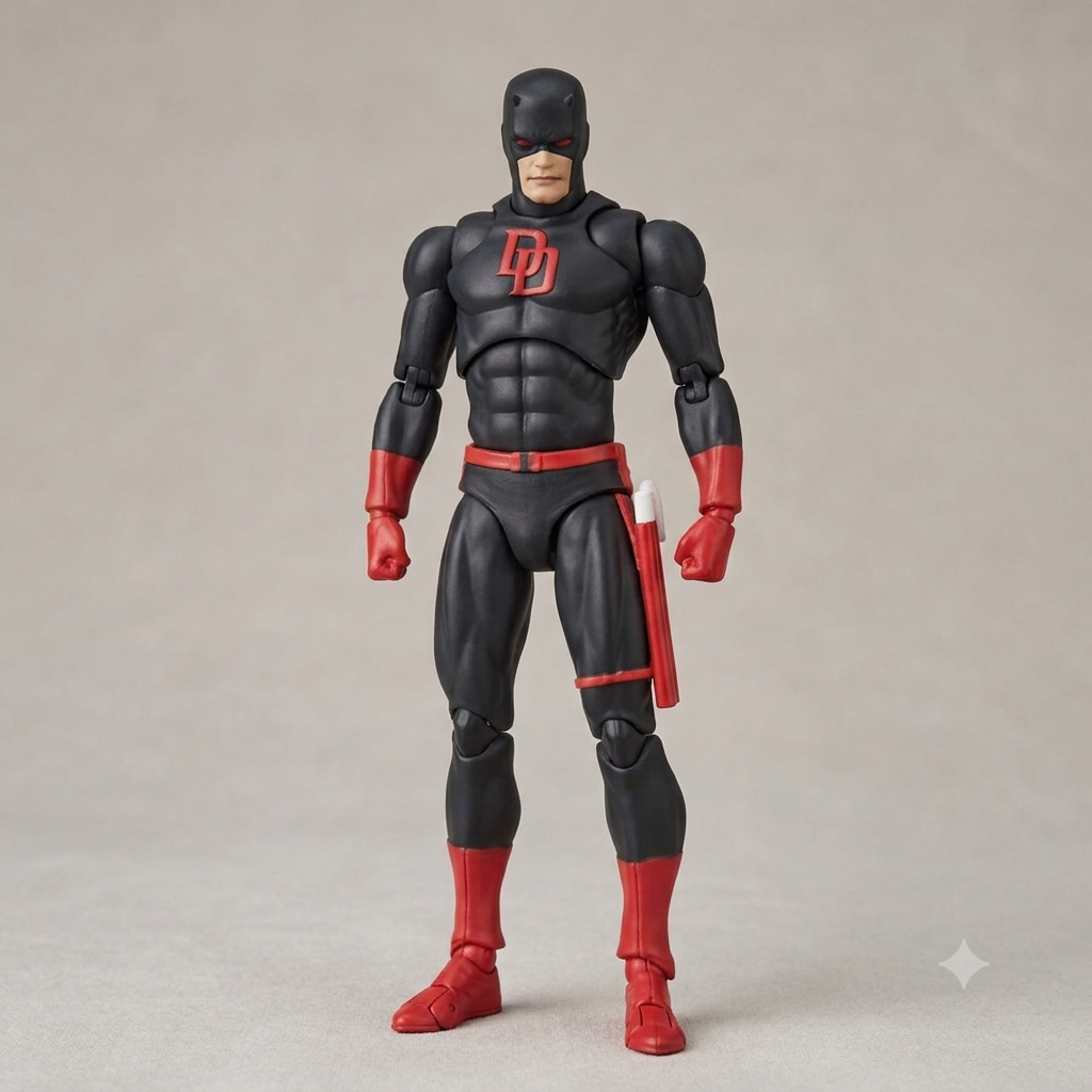 CT Toys Shadowland Daredevil Comic Version Action Figure – 1/12 Scale Movable Collectible with Accessories