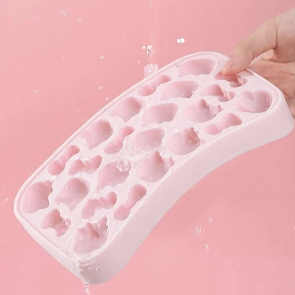 Hello Kitty Silicone Ice Cube Tray Mold – Cute Bow & Kitty Shape Ice Maker for Home, Drinks, Kitchen & Party Use