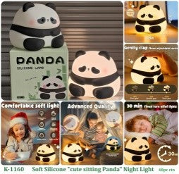Cute Silicone Night Light for Kids, Kawaii Room Decor Lamp for Baby and Toddler_Model_4