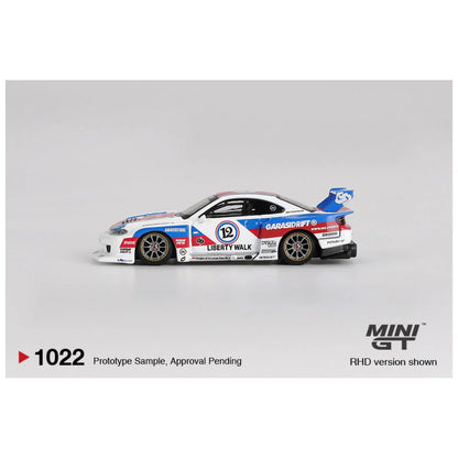 Mini GT #1022 Nissan Silvia S15 LB-Super Silhouette GARASIDRIFT x LBWK 2025 1:64 Diecast Model Car (Blister Pack)