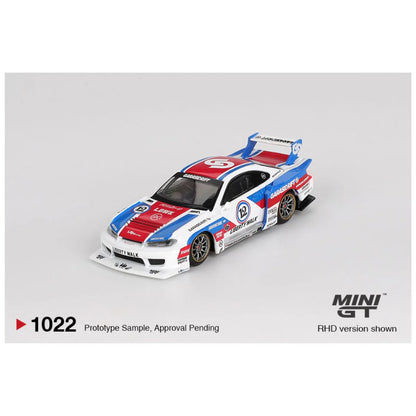 Mini GT #1022 Nissan Silvia S15 LB-Super Silhouette GARASIDRIFT x LBWK 2025 1:64 Diecast Model Car (Blister Pack)