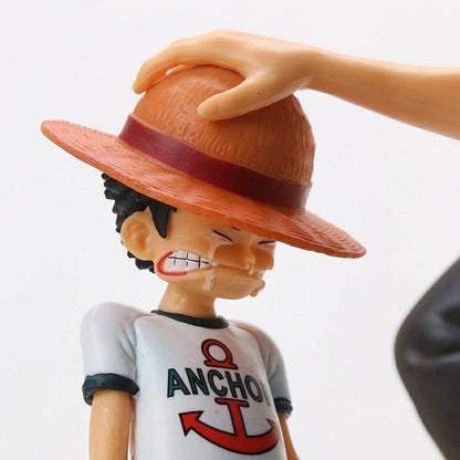 One Piece Luffy & Shanks Childhood Moment Action Figure – Premium Anime Collectible Statue (Gift Edition)