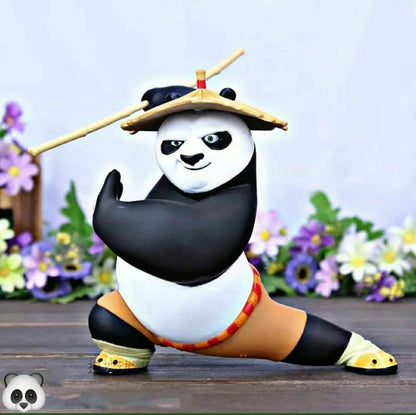 Kung Fu Panda Po Action Figure – Martial Arts Panda Warrior Collectible Toy | Cute Anime Panda Figurine for Desk Decor, Gifts & Collectors