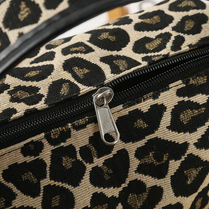 Kawaii Leopard Print Hello Kitty Shoulder Bag – Cute Plush Character Handbag for Girls, Women | Y2K Aesthetic Tote Bag