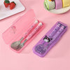 Sanrio Cute Cutlery Set with Case | Hello Kitty, Cinnamoroll, Kuromi & My Melody Fork & Spoon Set