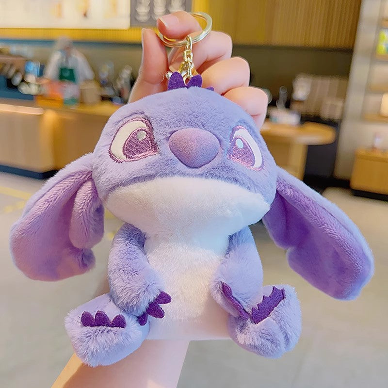 Cute Stitch Plush Keychain | Soft Mini Stuffed Toy Keyring