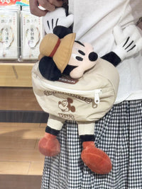 Mickey Mouse Plush Sling Bag & Zipper Pouch | Cute Soft Toy Crossbody Coin Bag for Girls & Kids