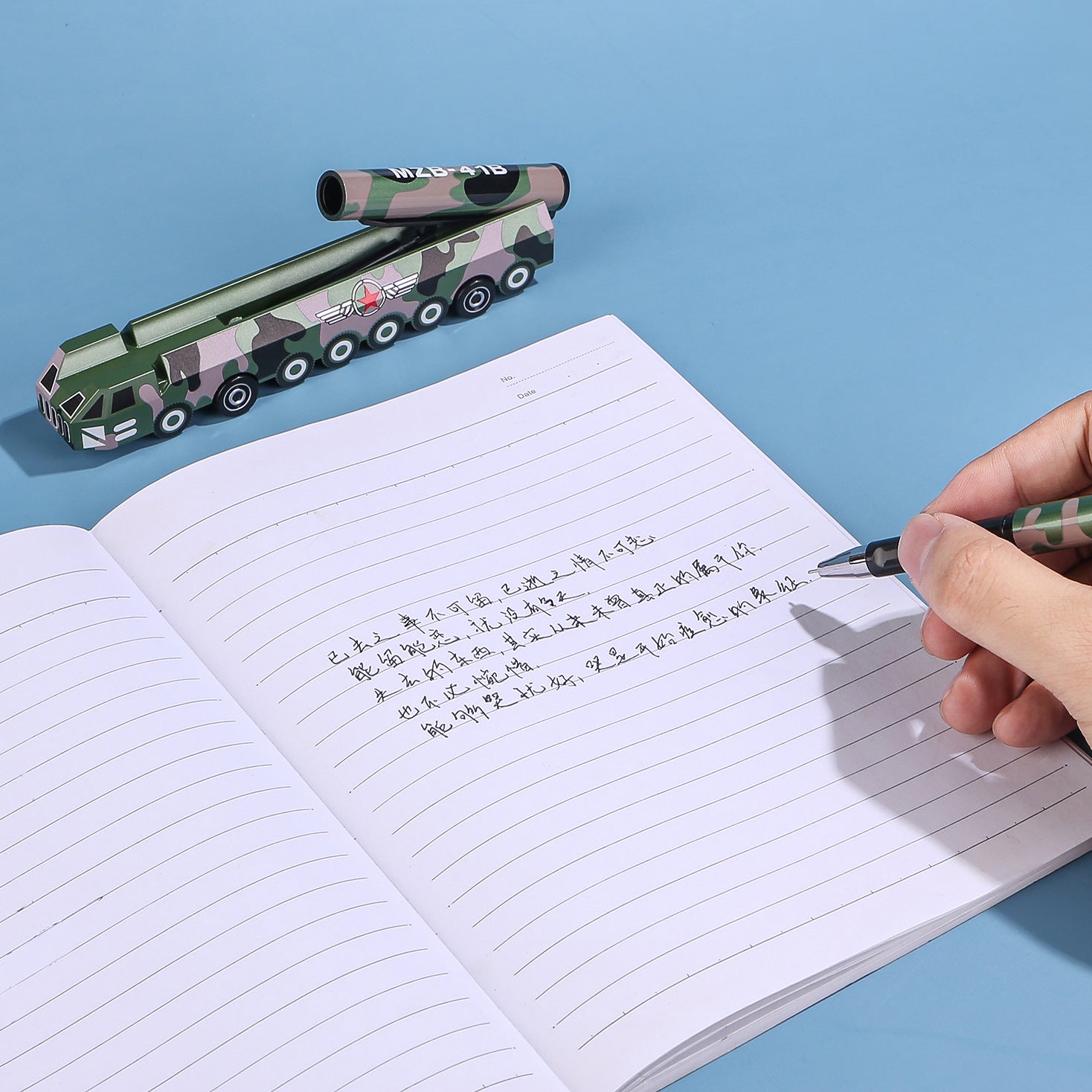 Missile Truck Pen | Army Camouflage Rocket Launcher Pen | Creative Military Design Ball Pen for Kids & Gift