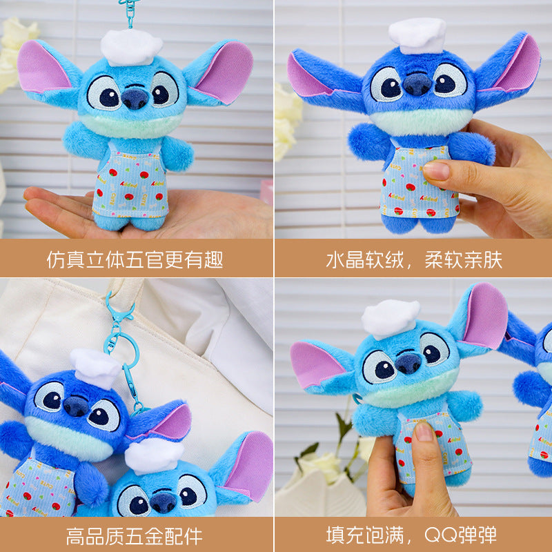 Stitch Chef Kawaii Plush Keychain