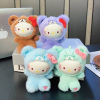 Hello Kitty Plush Teddy Bear Soft Toy – Pastel Hoodie Design
