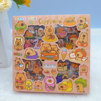 ✨ Kawaii Capybara Sticker Box – Cute Cartoon Stickers Set ✨