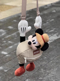 Mickey Mouse Plush Sling Bag & Zipper Pouch | Cute Soft Toy Crossbody Coin Bag for Girls & Kids