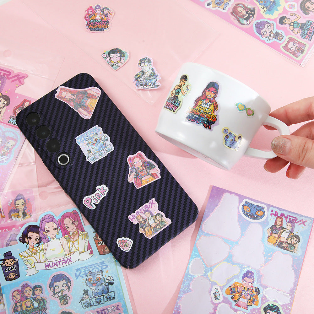 K-Pop Demon Hunter Aesthetic Sticker Set (Pack of 6 Sheets)