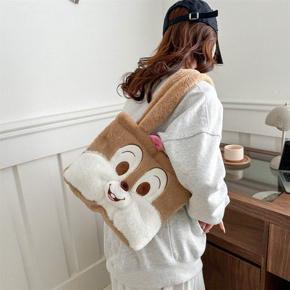 Cute Bunny Plush Tote Bag for Girls | Kawaii Soft Fur Handbag | Cartoon Rabbit Shoulder Bag | Aesthetic Korean Style Tote Purse