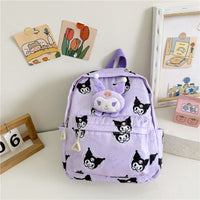 Kawaii Sanrio Mini Backpack with Plush Character – Cute Kids & Girls Shoulder School Bag