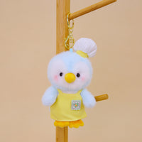 Cute Penguin Chef Plush Keychain – Soft Mini Plush Toy with Apron | Kawaii Penguin Doll Keyring for Bags & Gifts