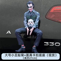 Joker Action Figure with Mask – 27cm Collectible Figurine for Car & Home Decor