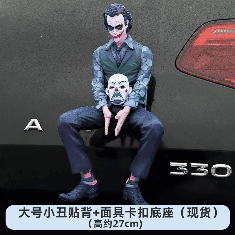 Joker Action Figure with Mask – 27cm Collectible Figurine for Car & Home Decor