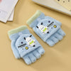 Kawaii Winter Cartoon Kids Convertible Mittens | Cute Sanrio Flip Gloves for Boys & Girls