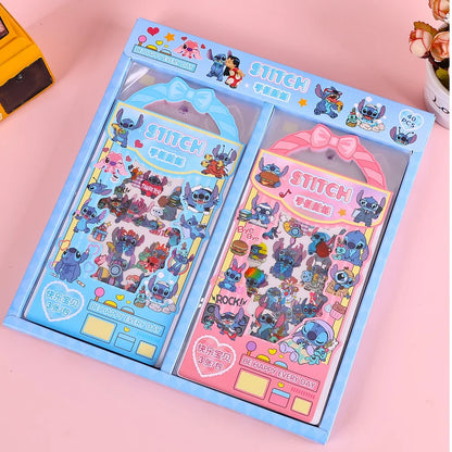 Disney Stitch Kawaii Gift Hamper | 16-Piece Cute Stationery & Plush Gift Set