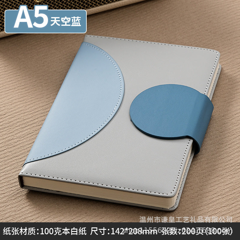 Elegant Premium Leather Cover Notebook – A5 Refillable Journal Diary for Office, Study & Personal Use