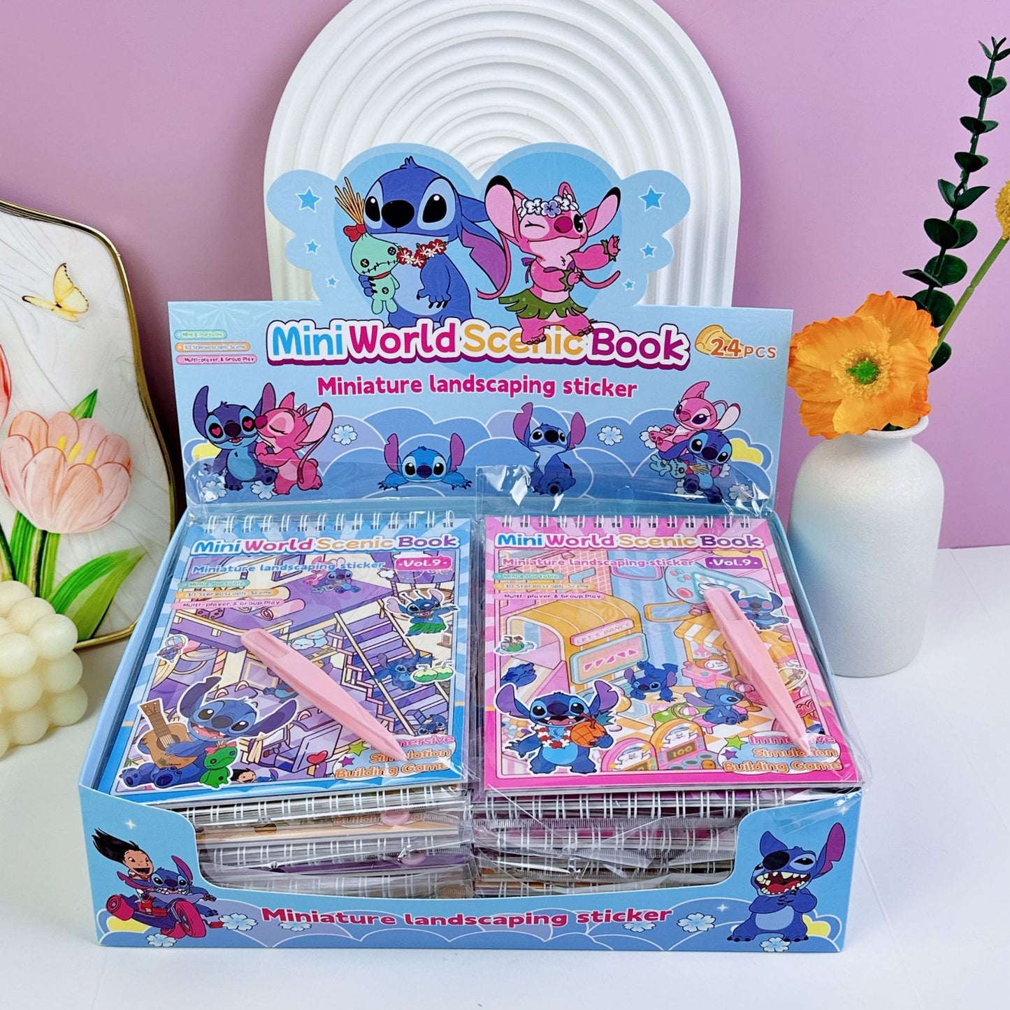 DIY 3D Kawaii Mini House Sticker Book Set of 3 – Creative Scene Building Scrapbook Activity Kit | Cute Room Decoration & Puzzle Craft Book for Kids, Teens & Adults