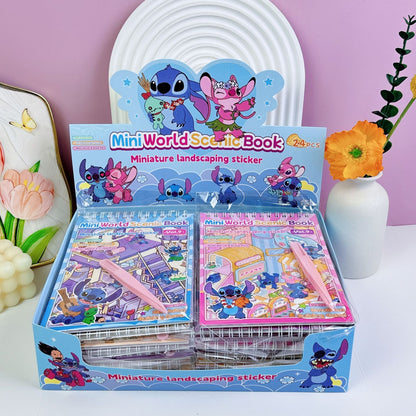 DIY 3D Kawaii Mini House Sticker Book Set of 3 – Creative Scene Building Scrapbook Activity Kit | Cute Room Decoration & Puzzle Craft Book for Kids, Teens & Adults