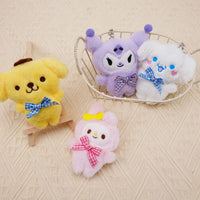 Kawaii Sanrio Plush Character Keychain – Cute Cartoon Bag Charm