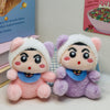 Shinchan Kawaii Plush Keychain – Pastel Edition
